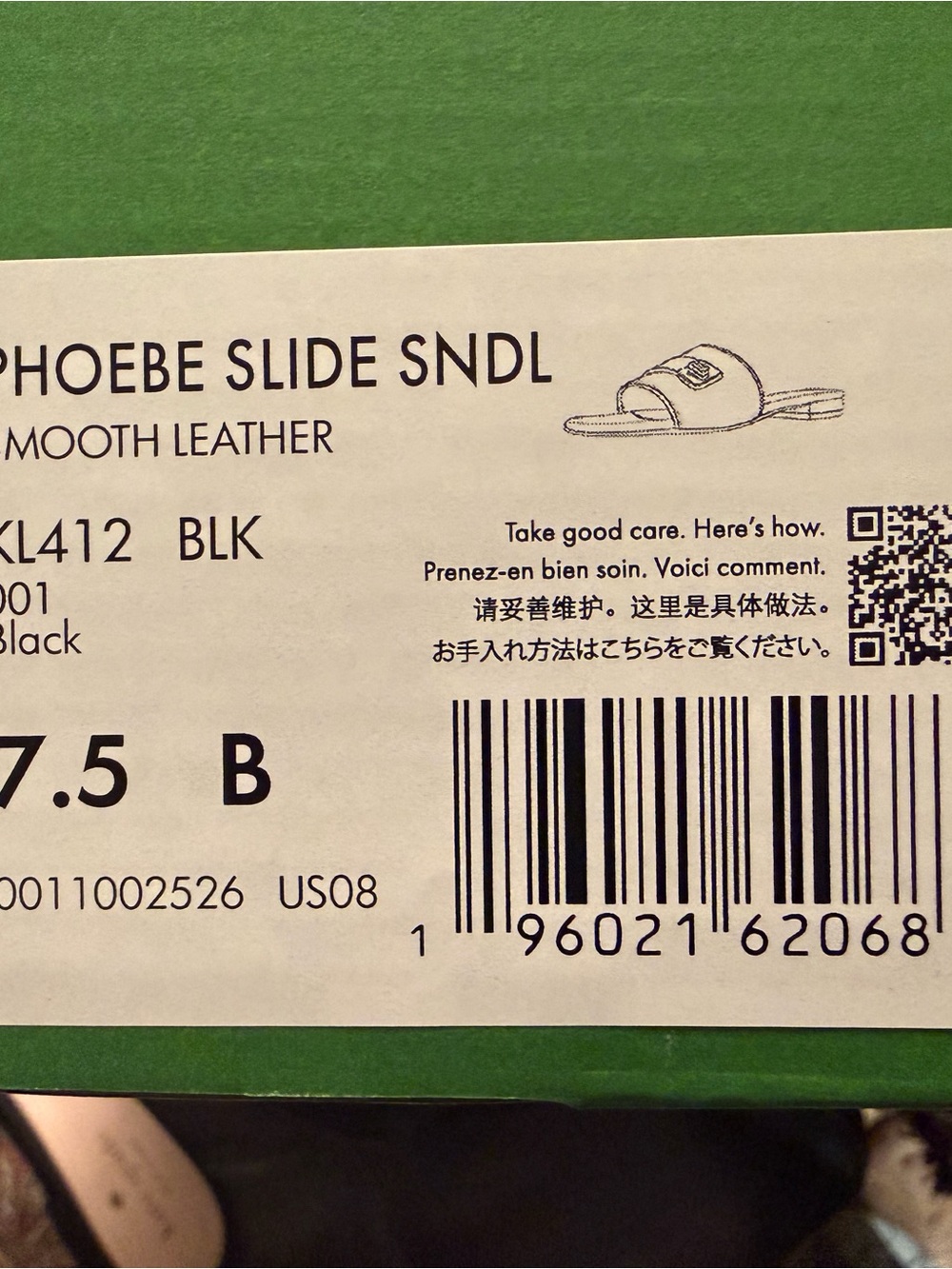 Brand New Kate Spade Phoebe Black Leather Slide Sandals - Picture 6 of 6